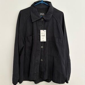 Zara Women’s oversized overshirt xl